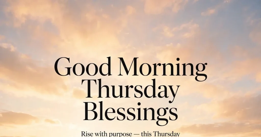 Good morning Thursday blessings with a mountain sunrise