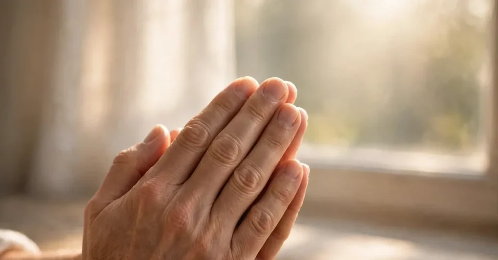 Good morning Thursday blessings and prayer with folded hands
